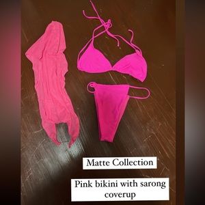 Matte Collection Hot Pink Bikini